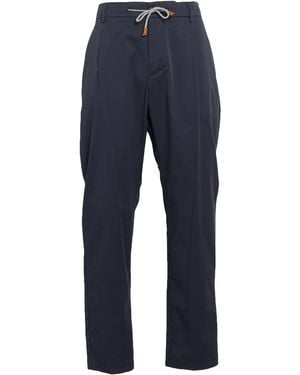 Eleventy Midnight Pants Cotton, Silk, Elastane - Blue