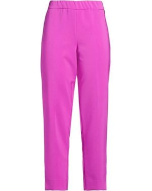 LUCKYLU  Milano Pants Polyester, Elastane - Pink