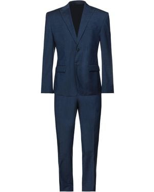 Calvin Klein Suit Wool, Cotton - Blue