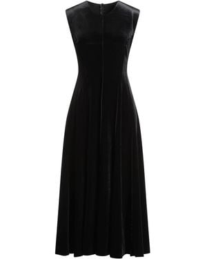 Norma Kamali Midi Dress Polyester, Elastane - Black