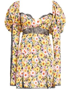For Love & Lemons Mini Dress - Yellow