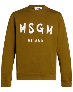 MSGM Sweatshirt Cotton - Green