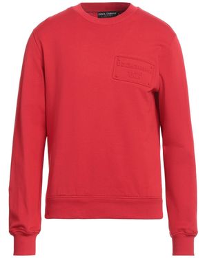 Dolce & Gabbana Sweatshirt Cotton, Elastane - Red