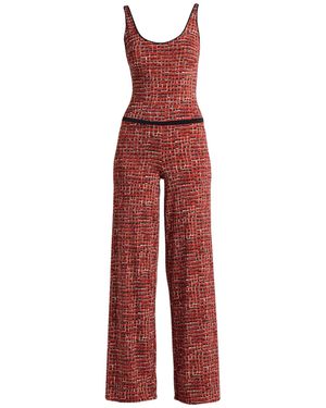Siyu Brick Jumpsuit Polyamide, Elastane - Red