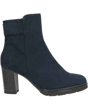 Cinzia Soft Ankle Boots Textile Fibers - Blue