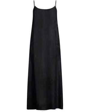 Uma Wang Maxi Dress Viscose, Silk - Black