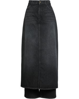 Jean Paul Gaultier Denim Skirt Cotton - Black