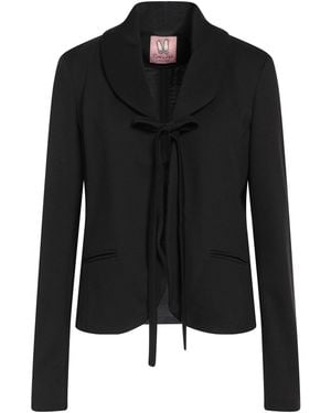 Rose' A Pois Blazer Polyester, Viscose, Elastane - Black