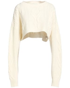 Dondup Ivory Sweater Wool, Polyamide - White