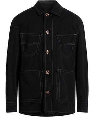 Versace Denim Outerwear Cotton - Black