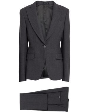 Brian Dales Charcoal Suit Wool, Lycra - Black