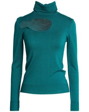 SIMONA CORSELLINI Turtleneck Merino Wool - Green