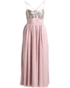 Alix Of Bohemia Antique Rose Midi Dress Silk - Pink