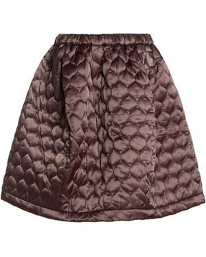 Hache Military Mini Skirt Polyamide - Brown