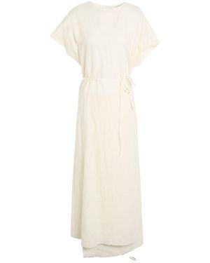 Alysi Chocolat Cream Maxi Dress Virgin Wool - Natural