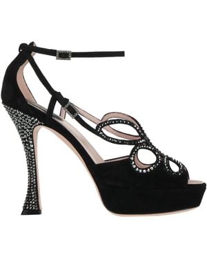Roger Vivier Sandals Leather - Black