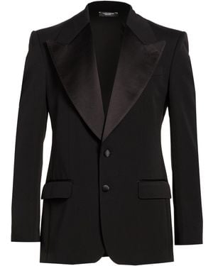 Dolce & Gabbana Blazer Virgin Wool, Silk, Polyester - Black