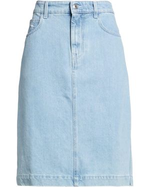 Maison Kitsuné Denim Skirt Cotton - Blue