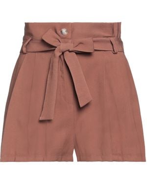 GRIFFAI Shorts & Bermuda Shorts Viscose, Polyester - Red