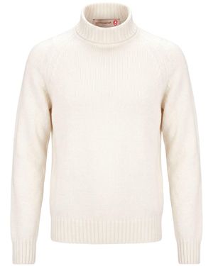 Messagerie Ivory Turtleneck Virgin Wool - White