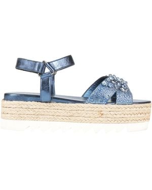 Le Silla Espadrilles Soft Leather - Blue
