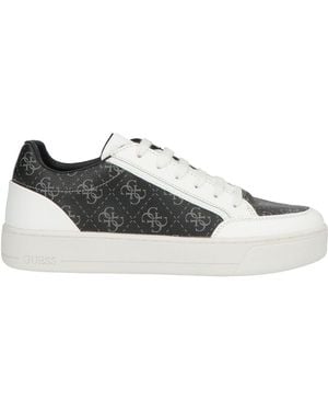 Guess Sneakers Leather, Synthetic Material - White
