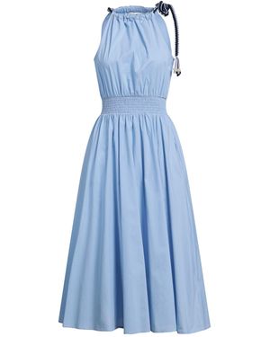 Essentiel Antwerp Maxi Dress Cotton, Resin, Polyester - Blue