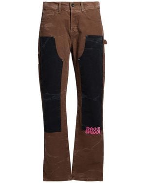 BOSS Pants Cotton - Brown