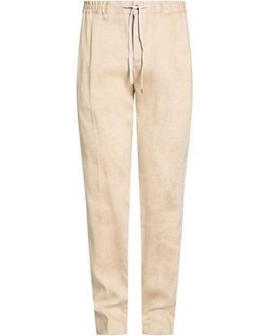PT Torino Camel Pants Linen - Natural
