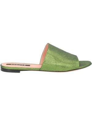 Rochas Sandals Textile Fibers - Green