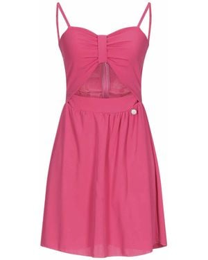 Berna Fuchsia Mini Dress Polyester, Elastane - Pink