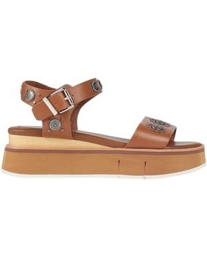 Rahya Grey Sandals - Brown
