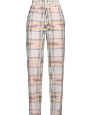 Myths Ivory Pants Cotton, Polyester - White