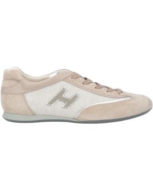 Hogan Sneakers Leather, Textile Fibers - White