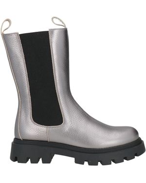 Eleventy Ankle Boots Leather, Elastic Fibers - Black