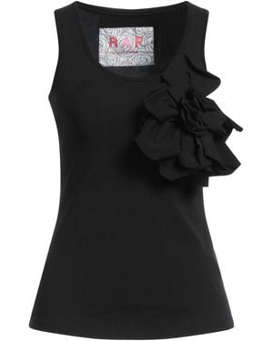 Rose' A Pois Tank Top Cotton, Elastane - Black