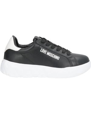 Love Moschino Trainers Leather - Black