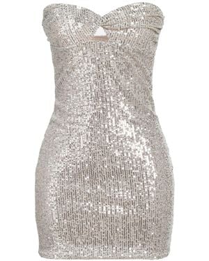 ANDAMANE Mini Dress Polyester, Elastane - Gray