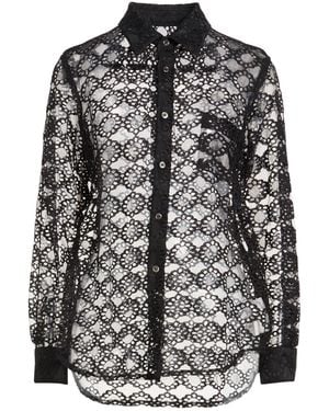 Comme des Garçons Shirt Cotton, Nylon - Black