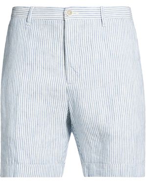 120% Lino Shorts & Bermuda Shorts - Blue