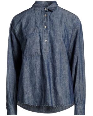 Barba Napoli Top Cotton, Linen - Blue