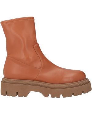 Casadei Tan Ankle Boots Leather - Brown
