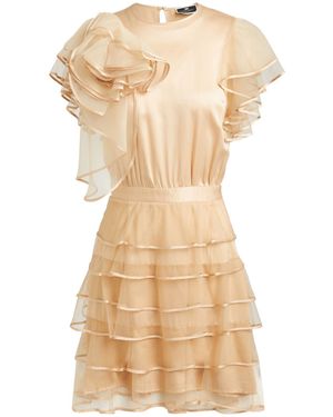 Elisabetta Franchi Mini Dress - Natural