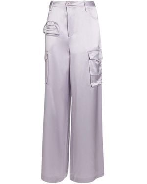 Isabelle Blanche Lilac Pants Acetate, Polyester - Purple