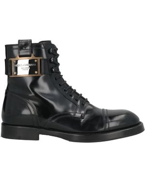 Dolce & Gabbana Ankle Boots Leather - Black