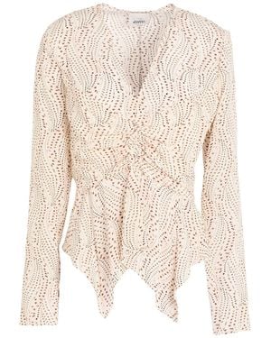 Isabel Marant Ivory Top Silk, Elastane - Natural