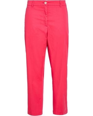 Brax Fuchsia Pants Cotton, Elastane - Red
