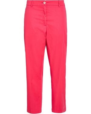 Brax Fuchsia Trousers Cotton, Elastane - Red