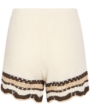 ViCOLO Cream Shorts & Bermuda Shorts Cotton, Acrylic - Natural