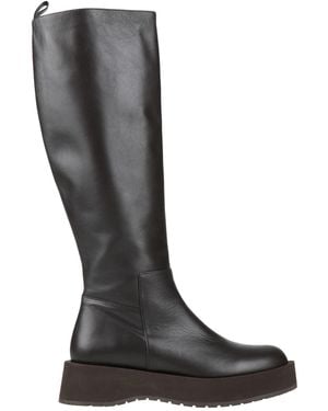 Paloma Barceló Dark Boot Leather - Black